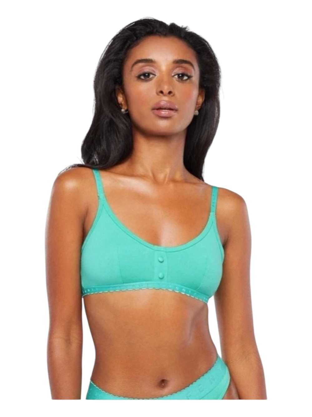 SAVAGE X FENTY Mint Green Cotton Bralette